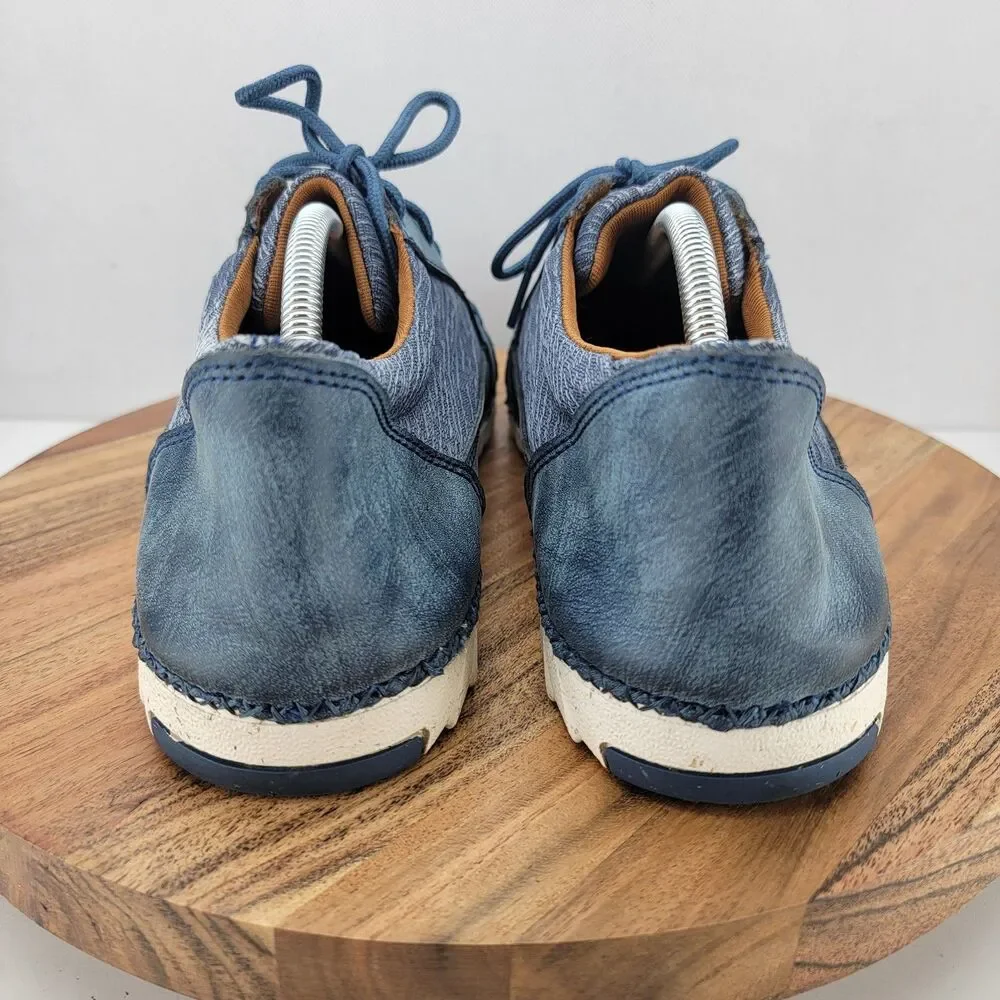 Twisted X Mens Size 9.5 Blue Zero-X Moc Toe Lace Up Sneakers MZX0008